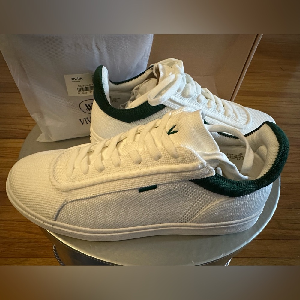 Women’s VIVAIA White/Green Water RPT Sneakers EU38
